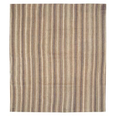 Mid-20th Century Handmade Persian Flatweave Kilim Square Room Size Rug
