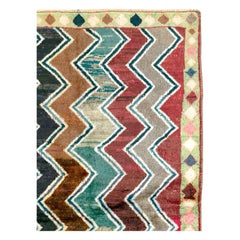 Mid-20th Century Handmade Persian Gabbeh Throw Rug