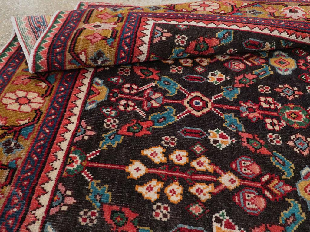 Mid-20th Century Handmade Persian Hamadan Gallery Carpet For Sale 2