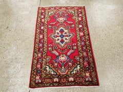 Mid-20th Century Handmade Persian Hamadan Throw Rug