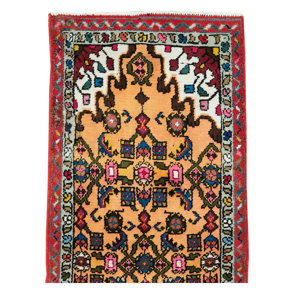 Handgefertigter persischer Hamadan-Teppich aus der Mitte des 20. Jahrhunderts (Land) im Angebot