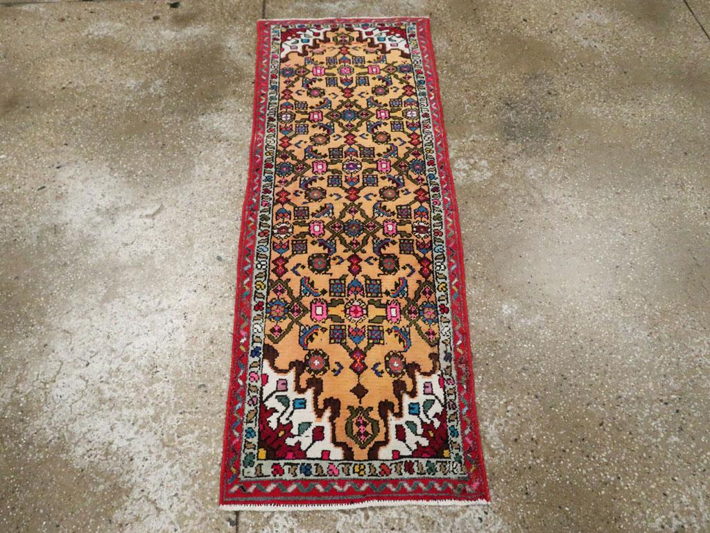 Handgefertigter persischer Hamadan-Teppich aus der Mitte des 20. Jahrhunderts (Persisch) im Angebot