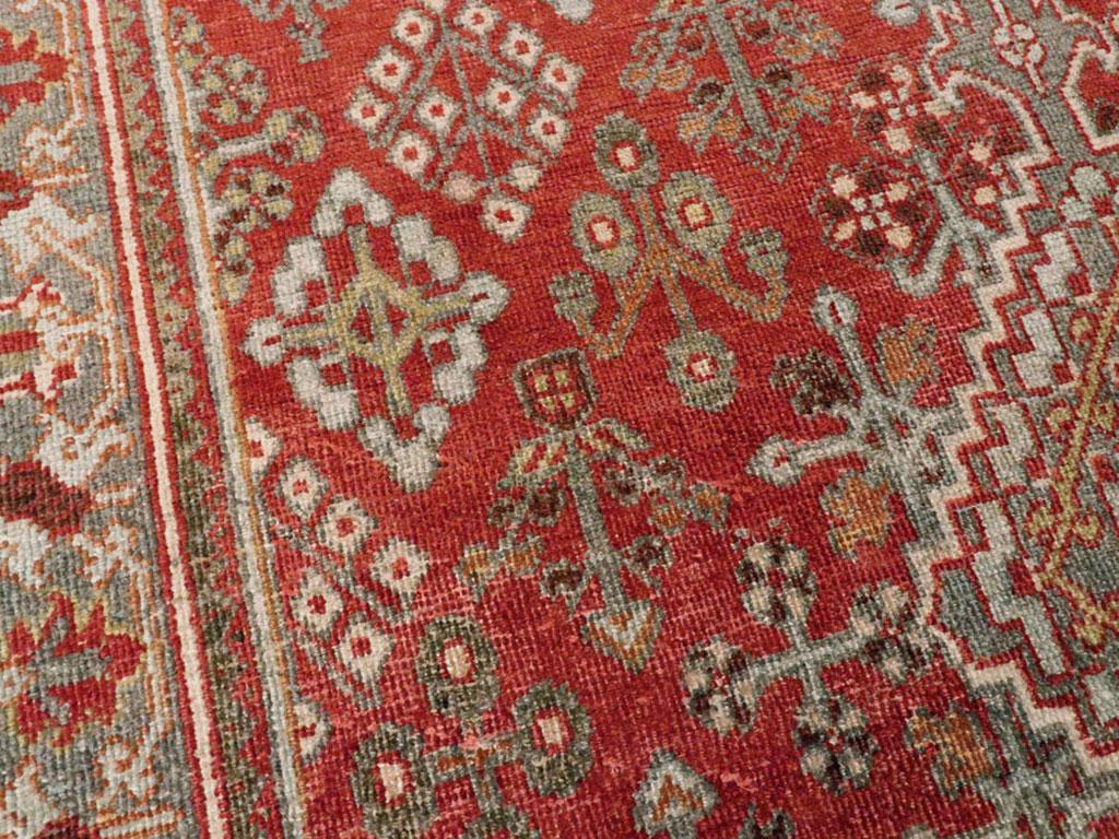 Tribal Mid-20th Century Handmade Persian Joshegan Accent Rug For Sale