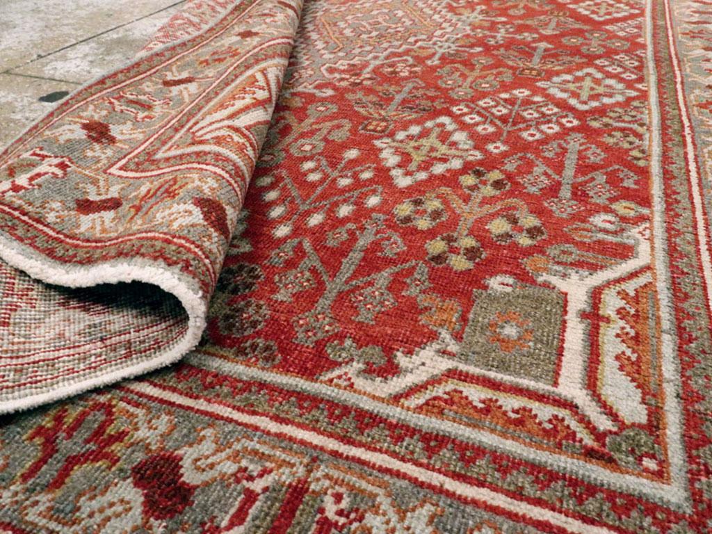 Wool Mid-20th Century Handmade Persian Joshegan Accent Rug For Sale
