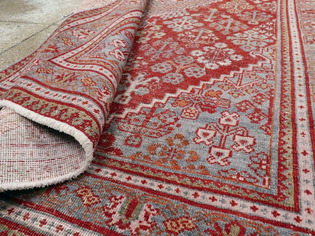 Wool Mid-20th Century Handmade Persian Joshegan Accent Rug For Sale