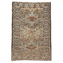 Mid-20th Century, Handmade Persian Karajeh Throw Rug