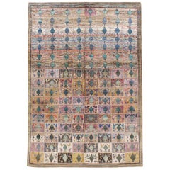Mid-20th Century Handmade Persian Kashan Small Room Size Accent Rug