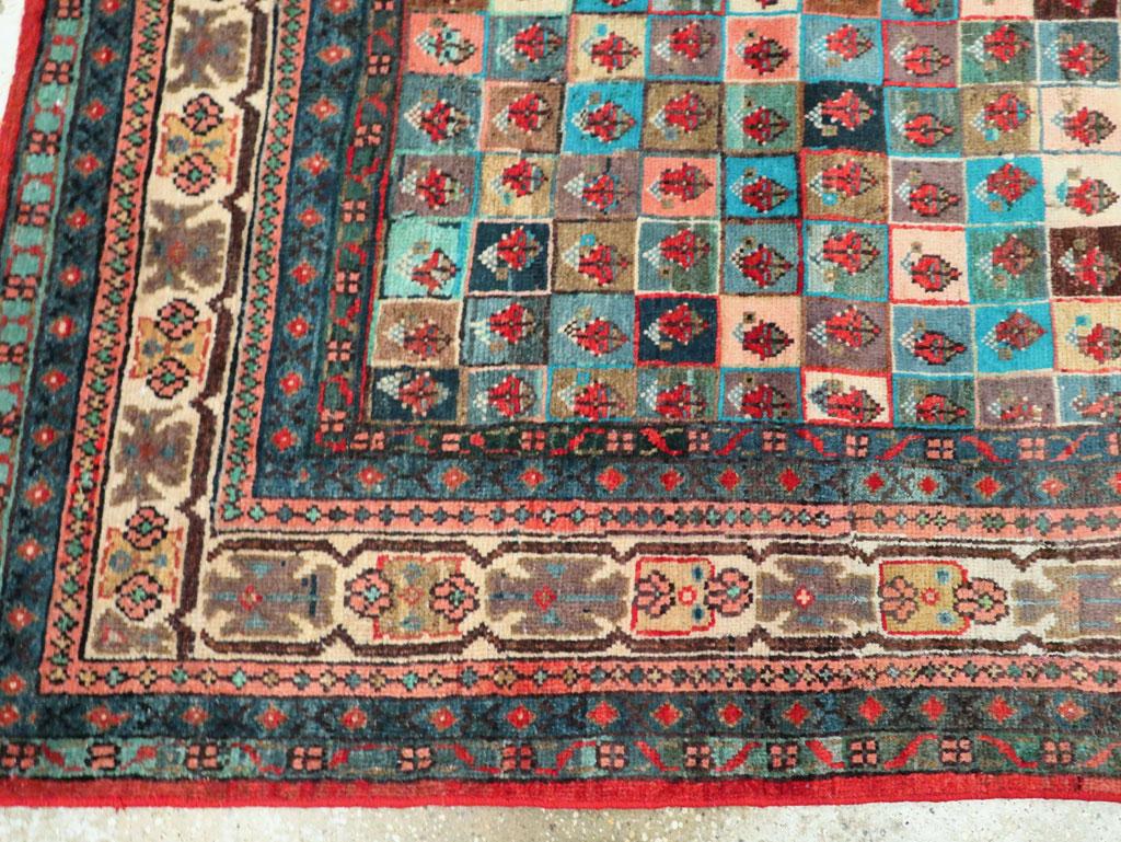 Wool Mid-20th Century Handmade Persian Mahal Accent Carpet For Sale
