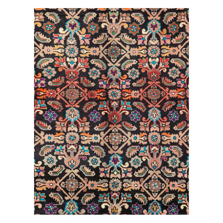 A vintage Persian Mahal gallery carpet handmade during the mid-20th century.

Measures: 5' 4