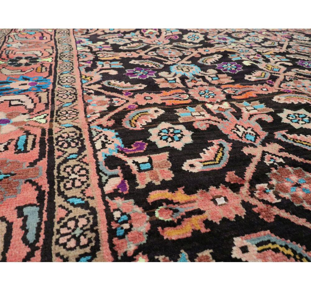 Wool Mid-20th Century Handmade Persian Mahal Gallery Carpet For Sale