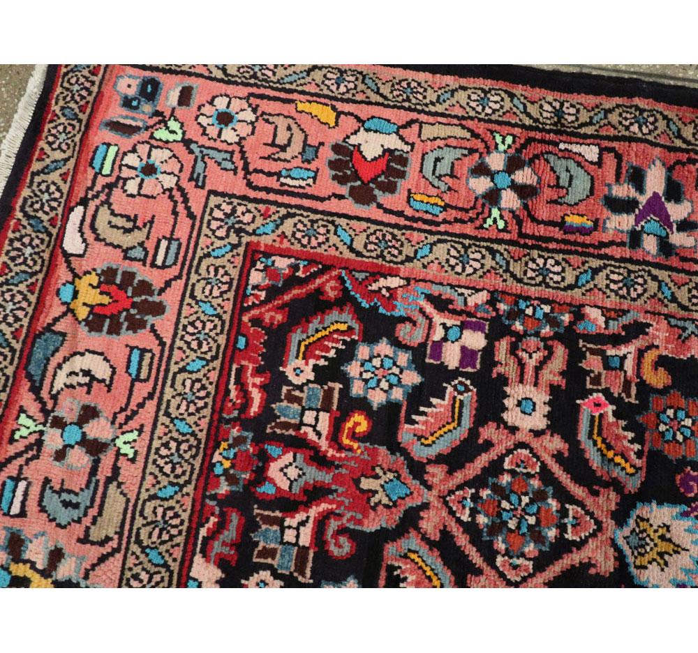 Mid-20th Century Handmade Persian Mahal Gallery Carpet For Sale 1