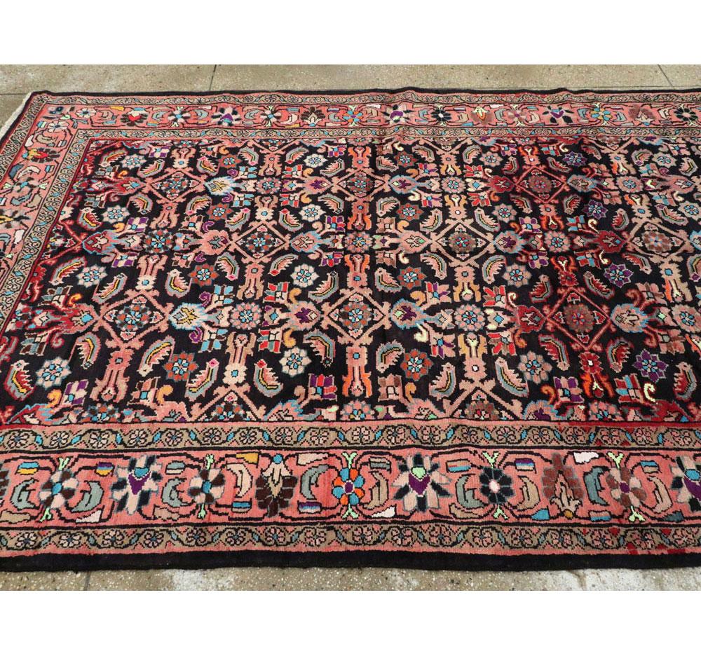 Mid-20th Century Handmade Persian Mahal Gallery Carpet For Sale 2
