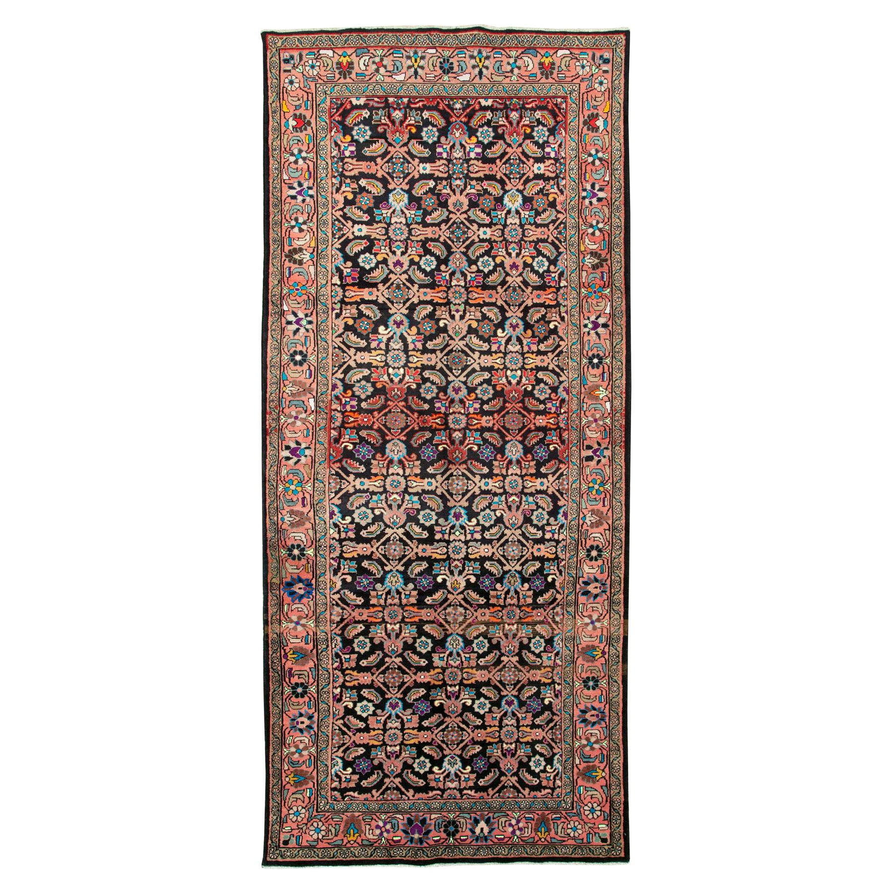 Tappeto persiano Mahal Gallery fatto a mano della metà del XX secolo in vendita