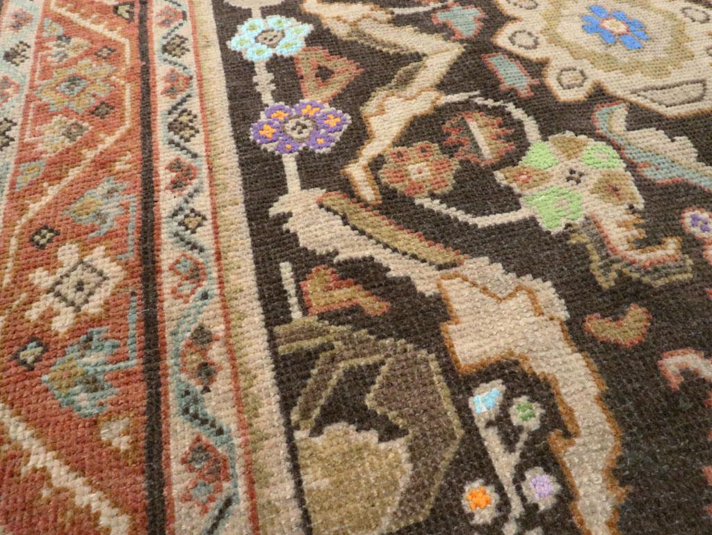Wool Mid-20th Century Handmade Persian Mahal Gallery Rug For Sale