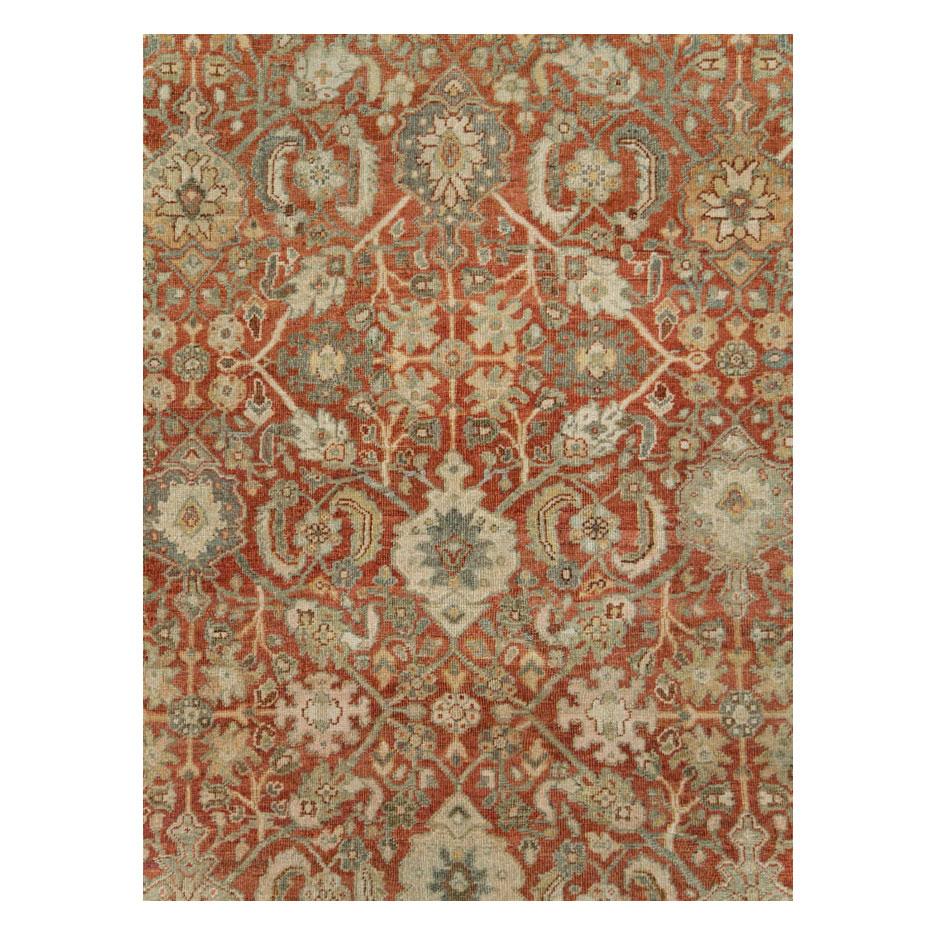 A vintage Persian Mahal room size carpet handmade during the mid-20th century.

Measures: 9' 8