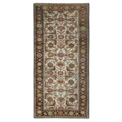 Vintage Mid-20th Century Handmade Persian Mahal Throw Rug