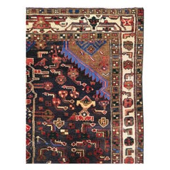 Mid-20th Century Handmade Persian Malayer Accent Carpet