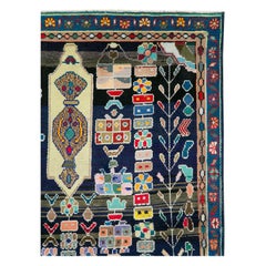 Mid-20th Century Handmade Persian Malayer Accent Rug