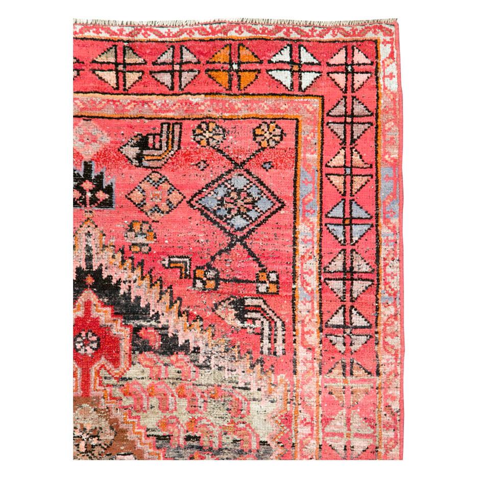 A vintage Persian Malayer accent rug handmade during the mid-20th century.

Measures: 4' 0