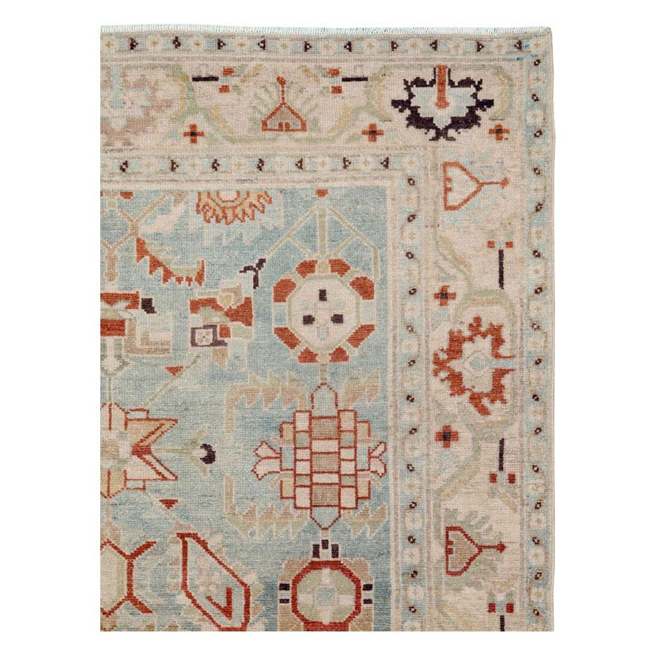A vintage Persian Malayer accent rug handmade during the mid-20th century.

Measures: 4' 8