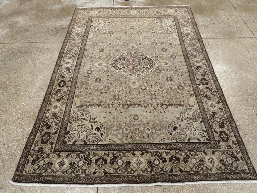 A vintage Persian Malayer accent rug handmade during the mid-20th century.

Measures: 4' 6