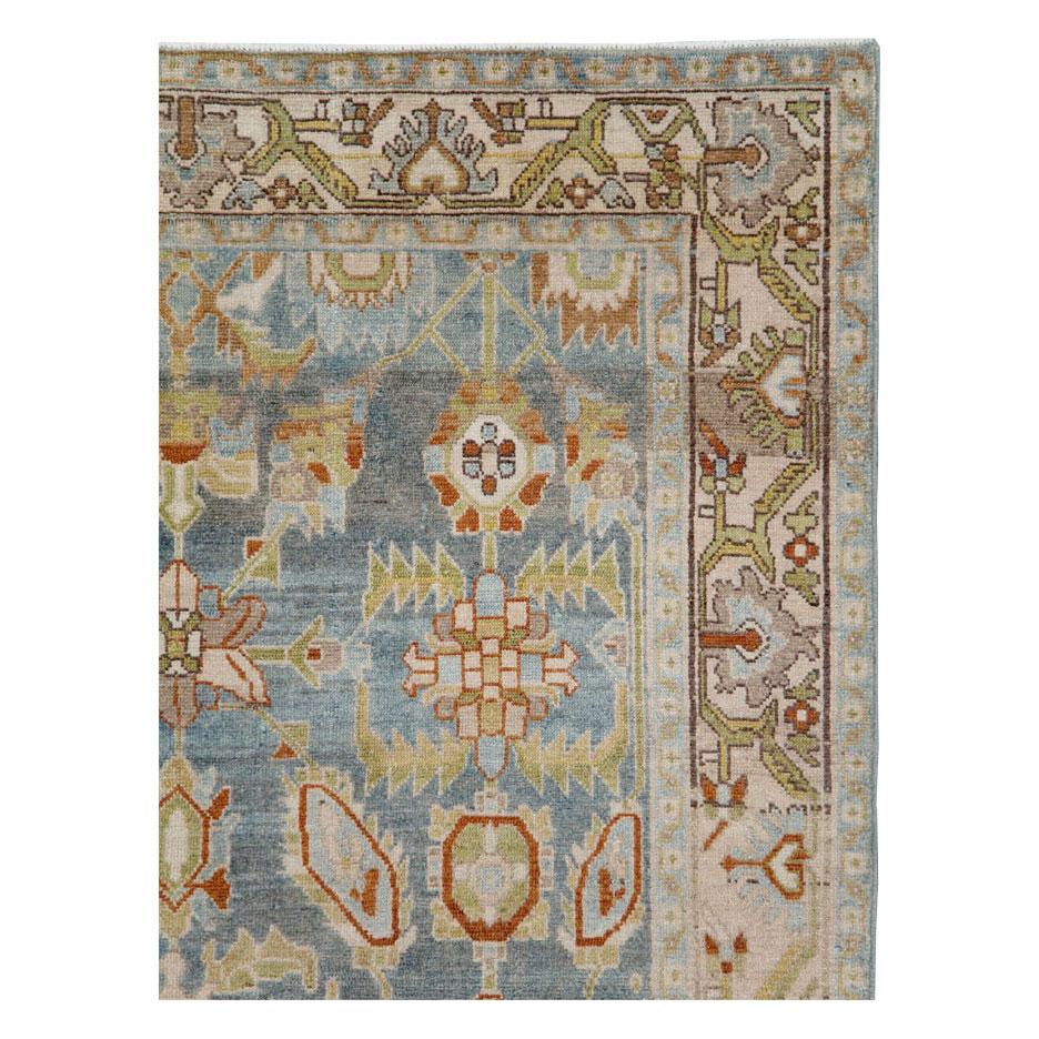 Handgefertigter persischer Malayer-Akzentteppich aus der Mitte des 20. Jahrhunderts (Rustikal) im Angebot