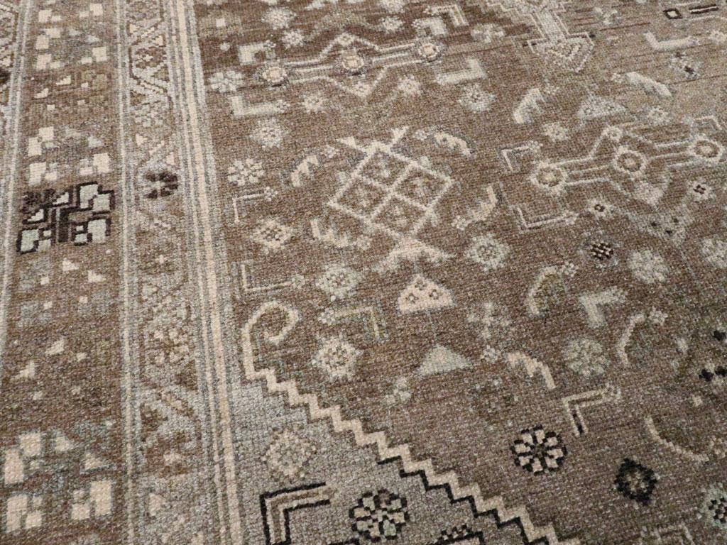 Mid-20th Century, Handmade Persian Malayer Accent Rug In Excellent Condition For Sale In New York, NY