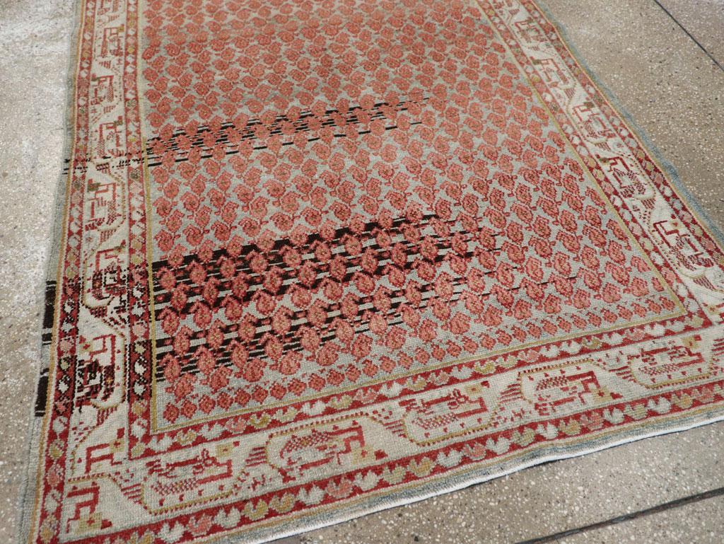 Wool Mid-20th Century Handmade Persian Malayer Accent Rug For Sale