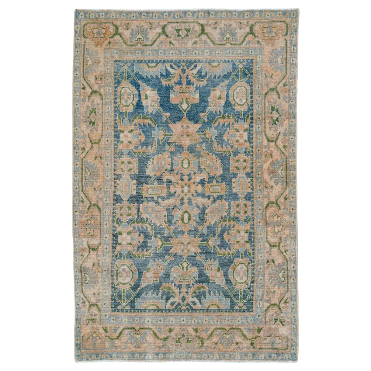 Tapis persan Malayer d'accentuation fait à la main du milieu du 20e siècle