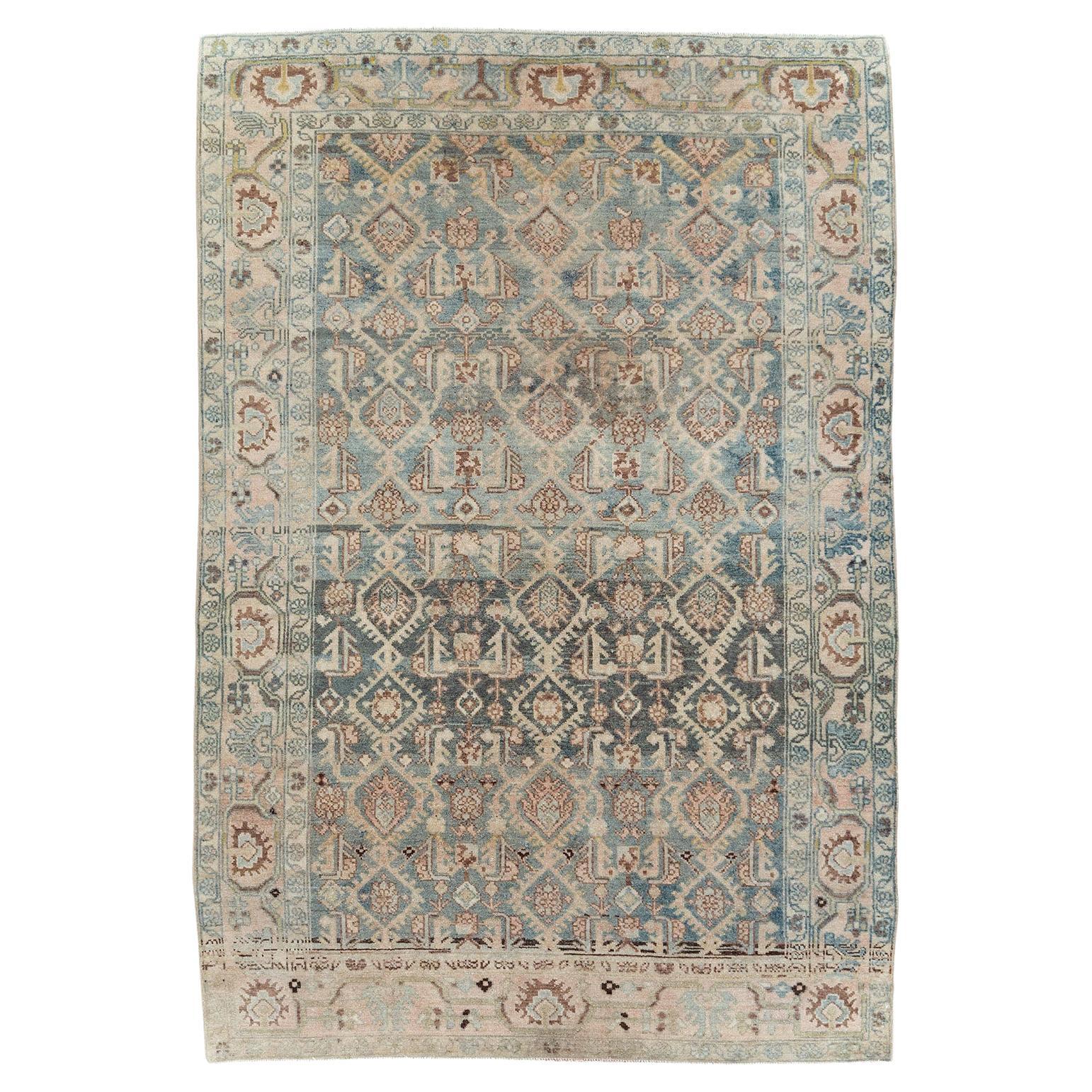 Mid-20th Century Handmade Persian Malayer Accent Rug