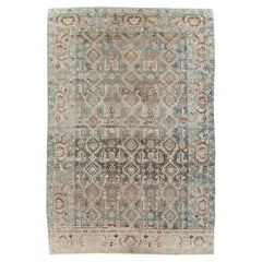 Retro Mid-20th Century Handmade Persian Malayer Accent Rug