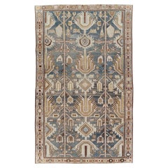 Mid-20th Century Handmade Persian Malayer Accent Rug