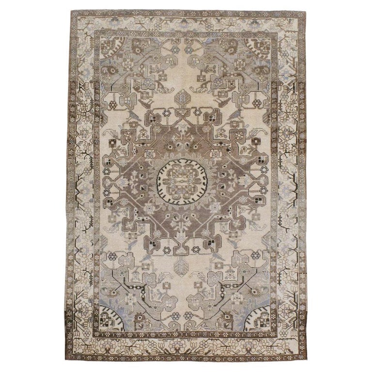 Mid-20th Century Handmade Persian Malayer Accent Rug For Sale at 1stDibs