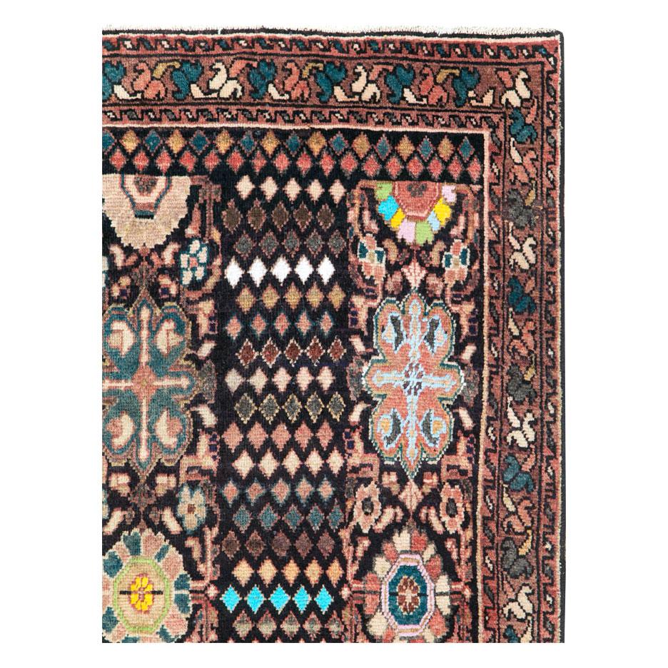 Hand-Knotted Mid-20th Century Handmade Persian Malayer Gallery Carpet For Sale