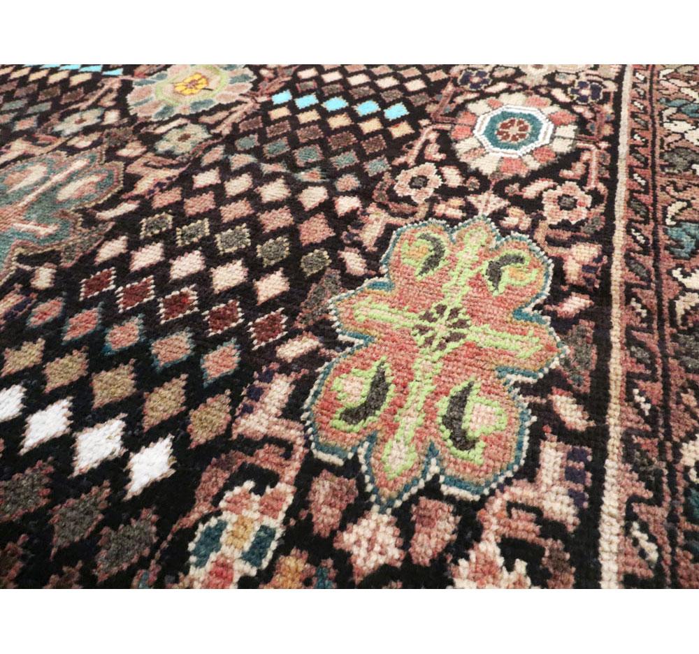 Wool Mid-20th Century Handmade Persian Malayer Gallery Carpet For Sale