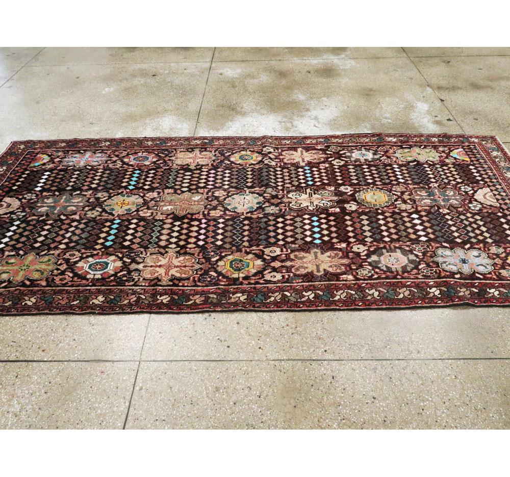 Mid-20th Century Handmade Persian Malayer Gallery Carpet For Sale 2