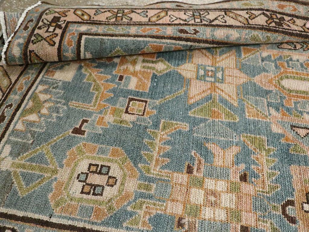 Tapis de couloir long persan Malayer fait à la main du milieu du 20e siècle 2