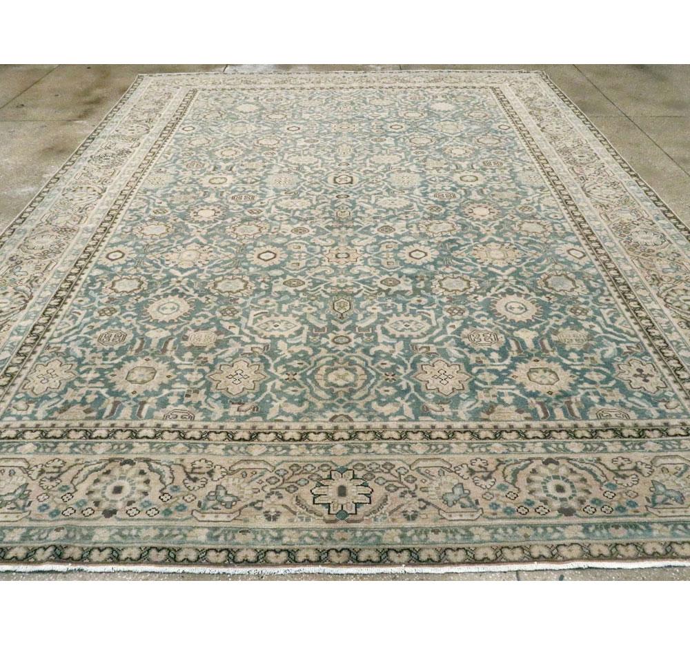 Mid-20th Century Handmade Persian Malayer Room Size Carpet In Excellent Condition In New York, NY