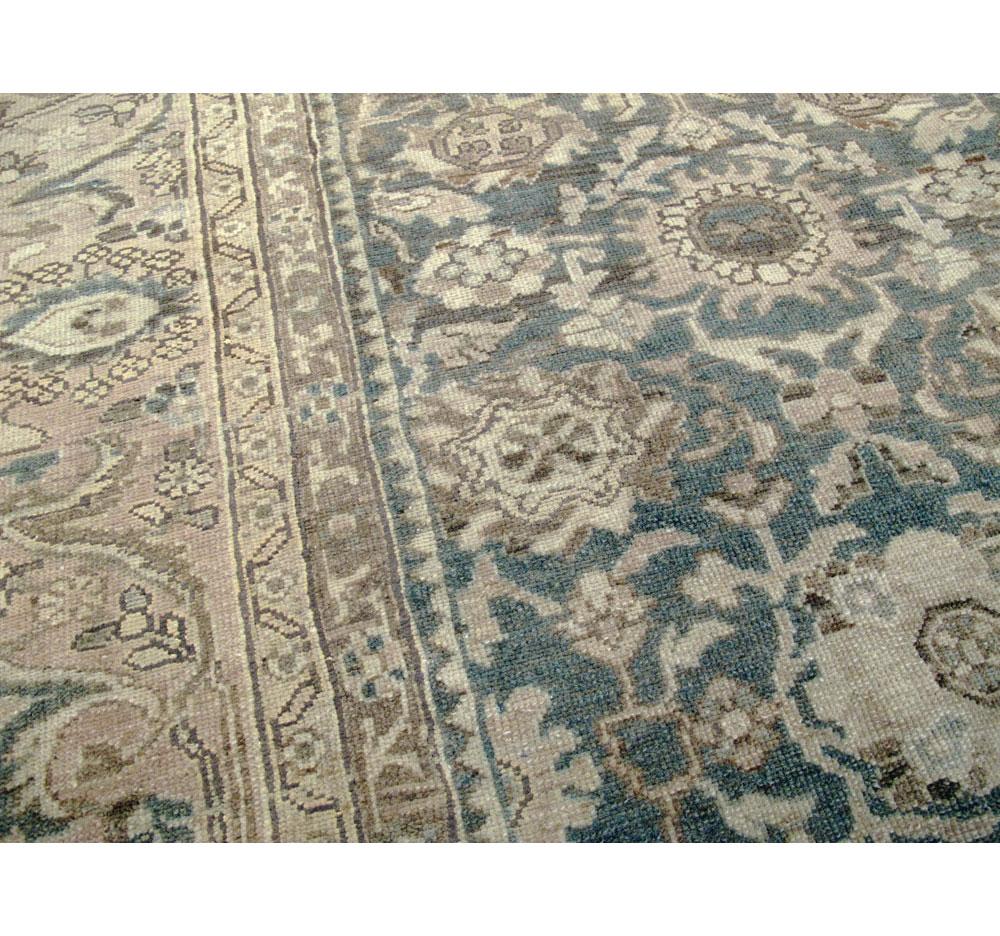 Wool Mid-20th Century Handmade Persian Malayer Room Size Carpet