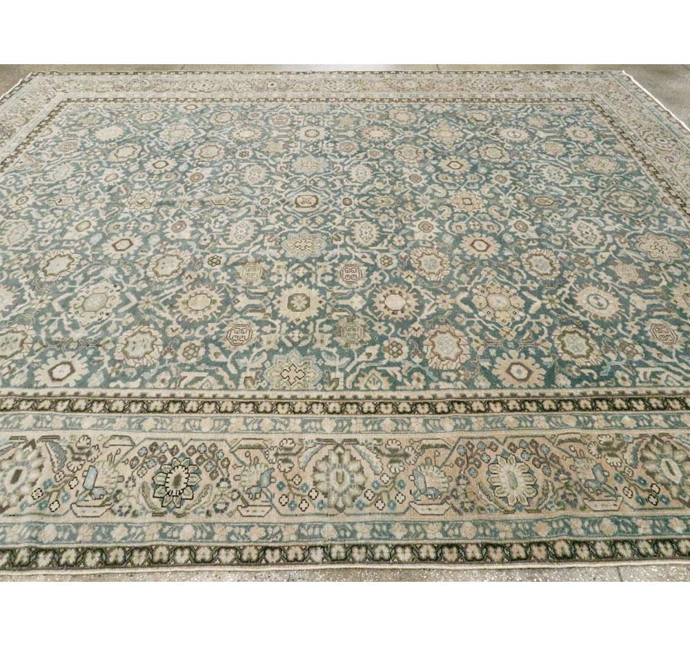 Mid-20th Century Handmade Persian Malayer Room Size Carpet 2
