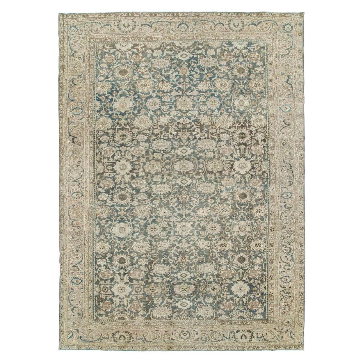 Mid-20th Century Handmade Persian Malayer Room Size Carpet