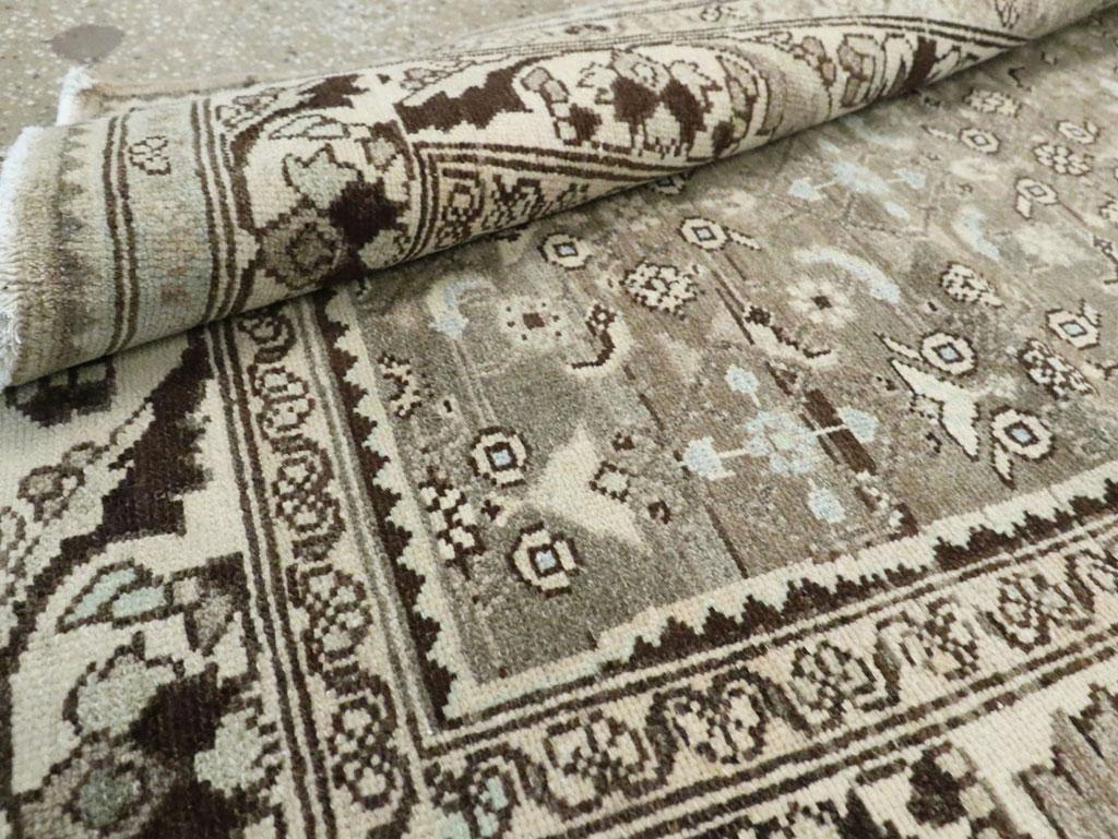 Mid-20th Century Handmade Persian Malayer Runner For Sale 4