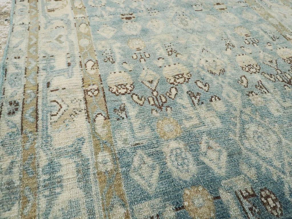 Noué à la main Tapis de couloir persan Malayer fait à la main du milieu du 20e siècle