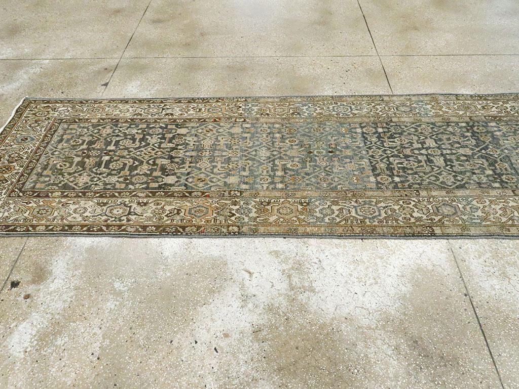 Tapis de couloir persan Malayer fait à la main du milieu du 20e siècle Excellent état à New York, NY