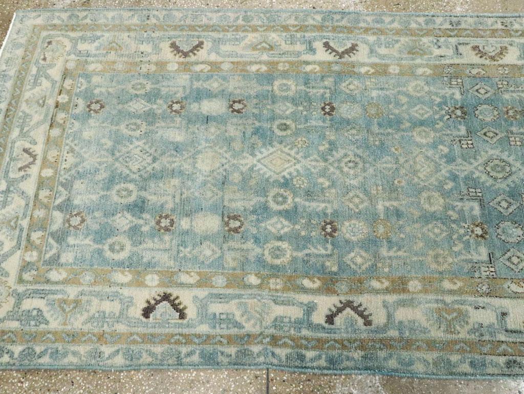 20ième siècle Tapis de couloir persan Malayer fait à la main du milieu du 20e siècle