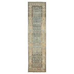 Tapis de couloir persan Malayer fait à la main du milieu du 20e siècle