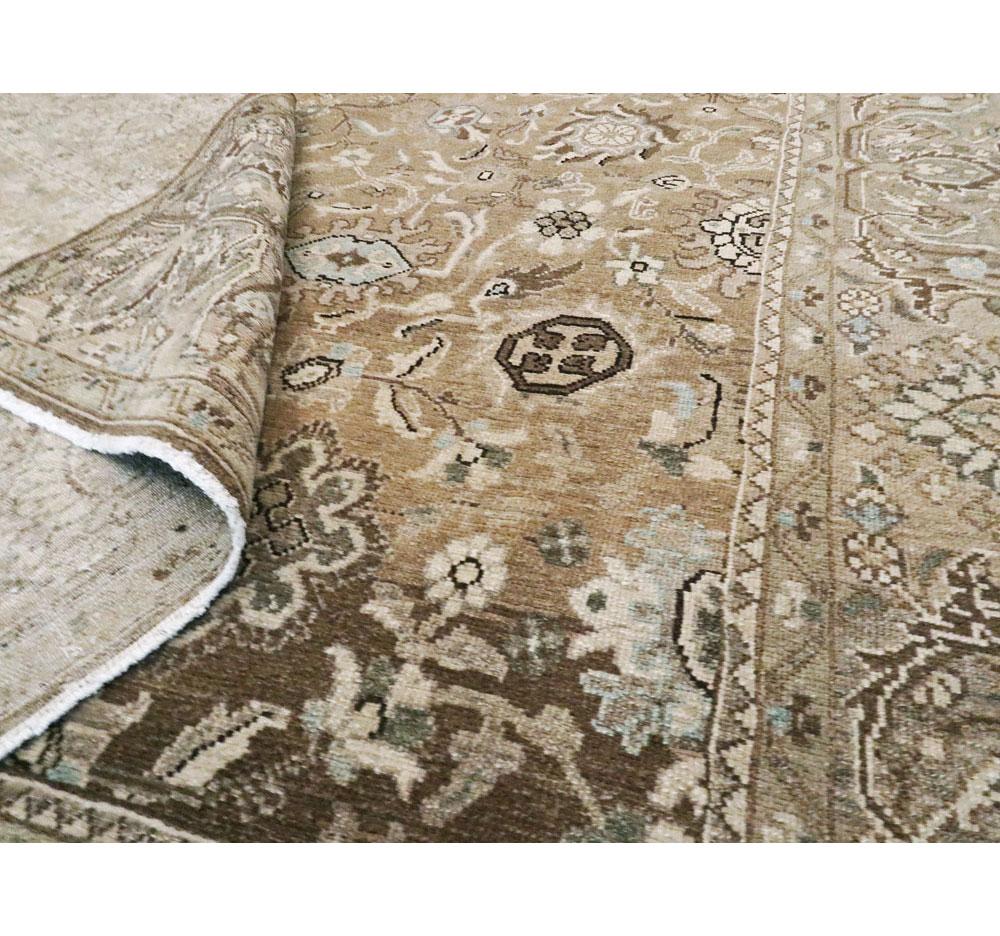 Tapis d'accent rustique Persan Malayer fait à la main au milieu du 20e siècle en vente 1