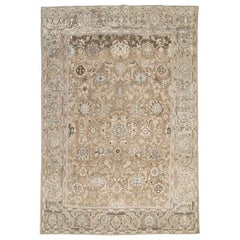 Mid-20th Century Handmade Persian Malayer Rustic Accent Rug