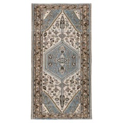 Mid 20th Century Handmade Persian Malayer Small Accent Rug