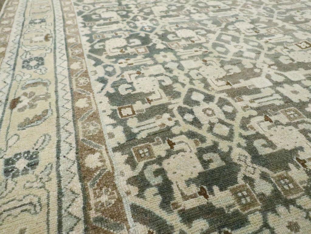 Wool Mid-20th Century Handmade Persian Malayer Small Room Size Carpet For Sale